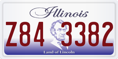 IL license plate Z843382