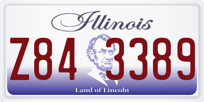 IL license plate Z843389