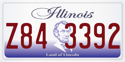 IL license plate Z843392