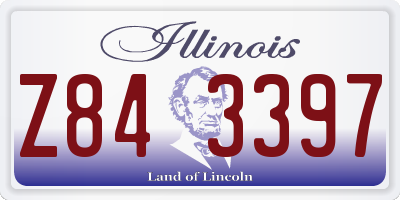IL license plate Z843397