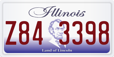 IL license plate Z843398