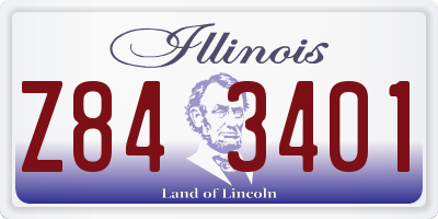 IL license plate Z843401