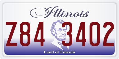 IL license plate Z843402