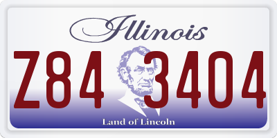 IL license plate Z843404