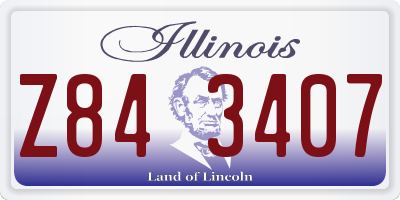 IL license plate Z843407