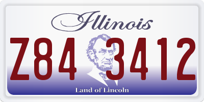 IL license plate Z843412