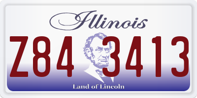 IL license plate Z843413