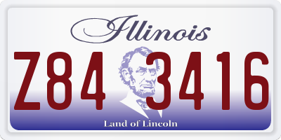 IL license plate Z843416