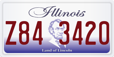 IL license plate Z843420
