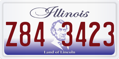 IL license plate Z843423