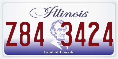IL license plate Z843424