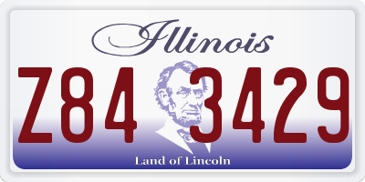 IL license plate Z843429