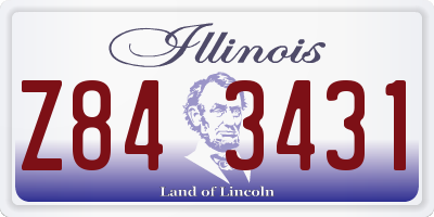 IL license plate Z843431