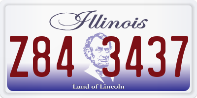 IL license plate Z843437