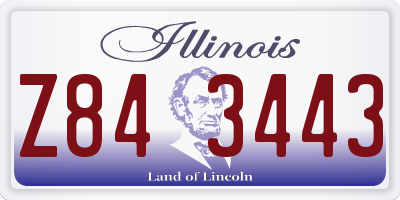 IL license plate Z843443