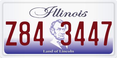 IL license plate Z843447