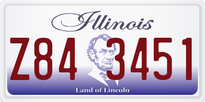 IL license plate Z843451