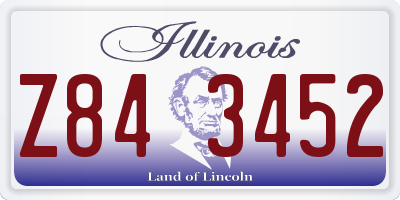 IL license plate Z843452
