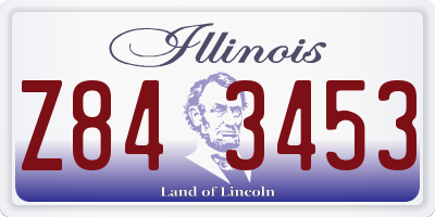 IL license plate Z843453