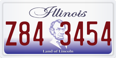 IL license plate Z843454