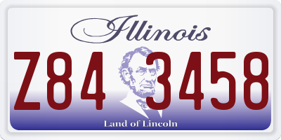 IL license plate Z843458
