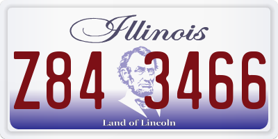 IL license plate Z843466