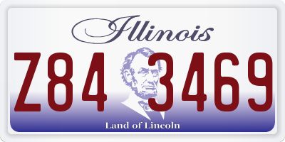 IL license plate Z843469