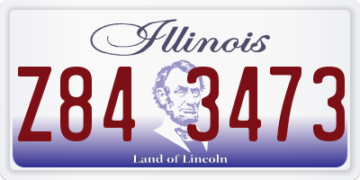 IL license plate Z843473