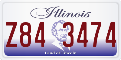 IL license plate Z843474