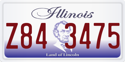 IL license plate Z843475