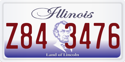 IL license plate Z843476