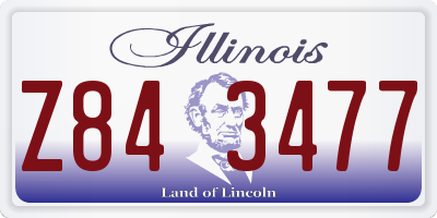 IL license plate Z843477