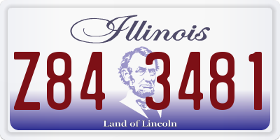 IL license plate Z843481
