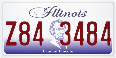 IL license plate Z843484