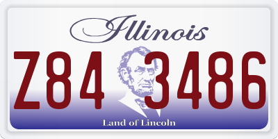 IL license plate Z843486