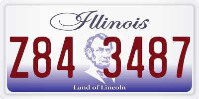 IL license plate Z843487