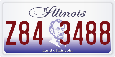 IL license plate Z843488