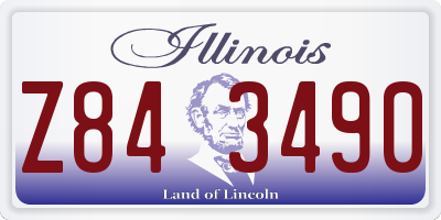 IL license plate Z843490