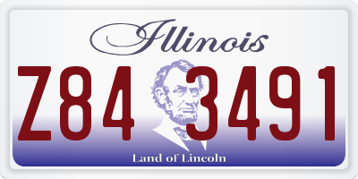 IL license plate Z843491
