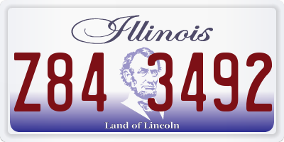 IL license plate Z843492