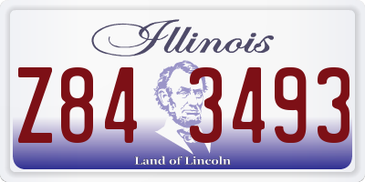 IL license plate Z843493