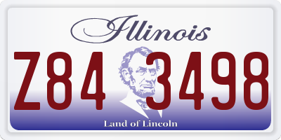 IL license plate Z843498