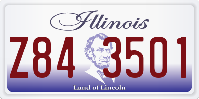 IL license plate Z843501
