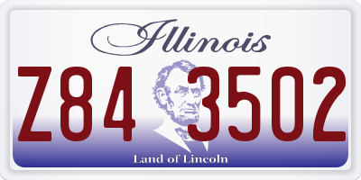 IL license plate Z843502