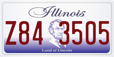 IL license plate Z843505