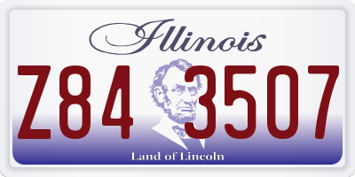 IL license plate Z843507