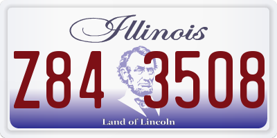IL license plate Z843508