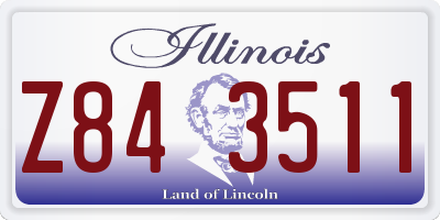 IL license plate Z843511