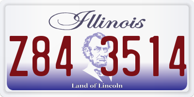 IL license plate Z843514