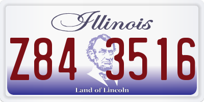IL license plate Z843516